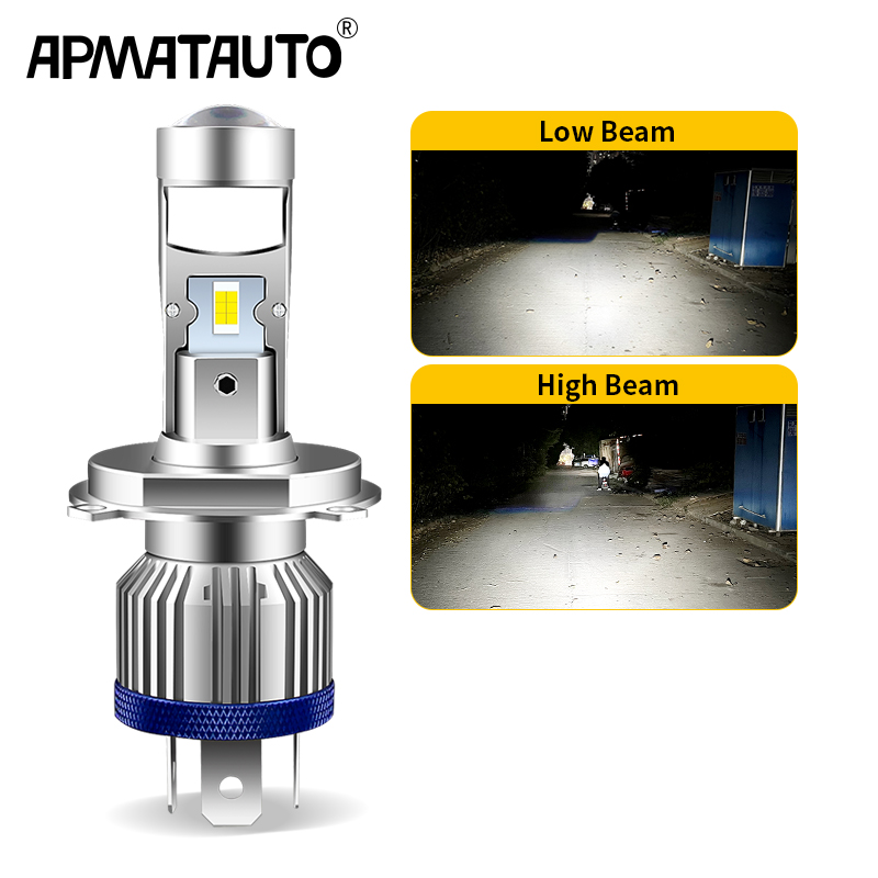Universal Motorcycle Led Headlight Projector - H4 HS1 LED Motorfiets Koplampen H4