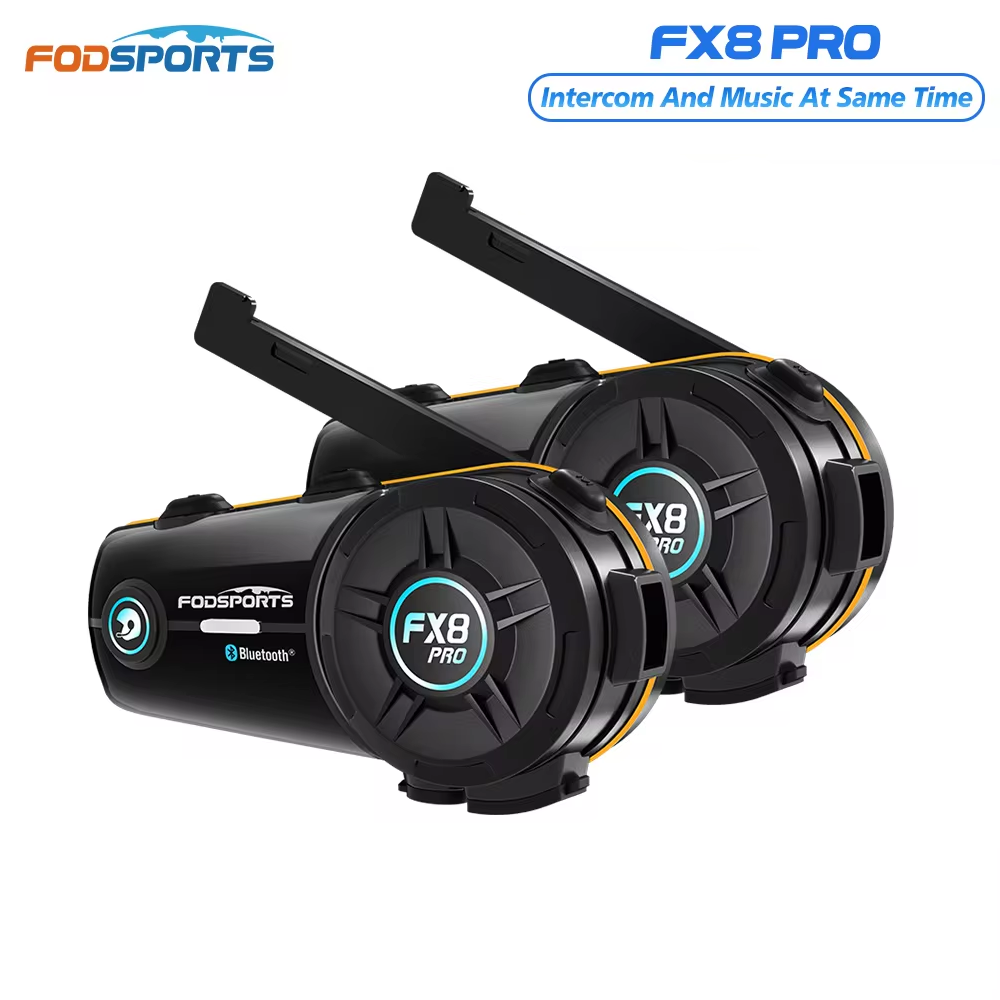 Universal Motorcycle Helmet Intercom Headset - 2 stuks Fodsports FX8 Pro motorfiets