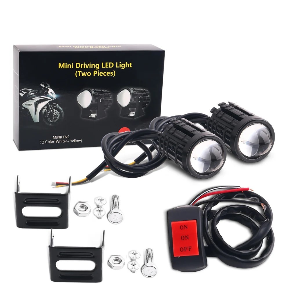 Universal Motorcycle Led Headlight Projector - 1/2 STUKS Universele Motorfiets LED Koplamp