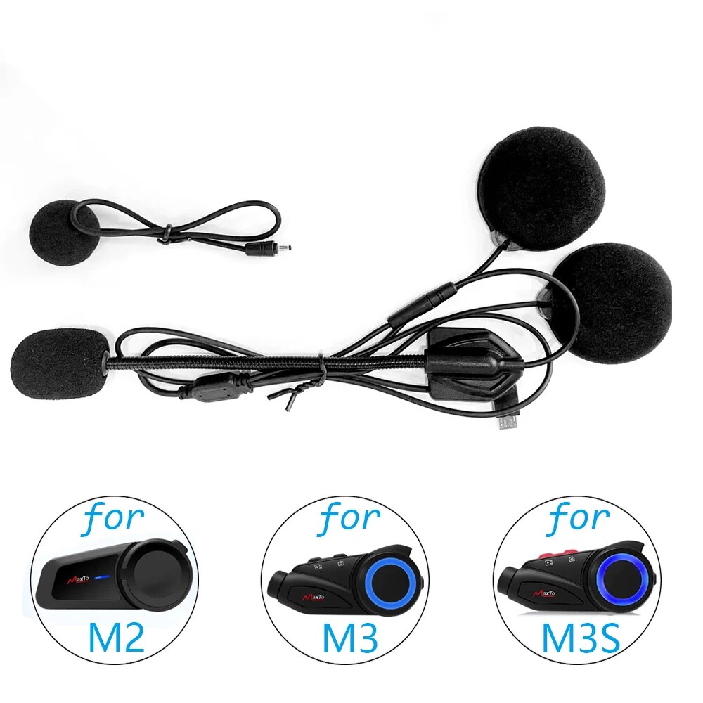 Full Face Motorcycle Helmet With Bluetooth - Voor Maxto M2 M3 M3S M2C