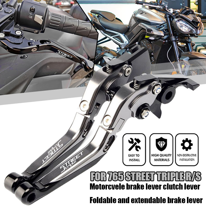 Cnc Aluminum Adjustable Brake Clutch Levers - Voor 765 Street Triple R/S (NIET