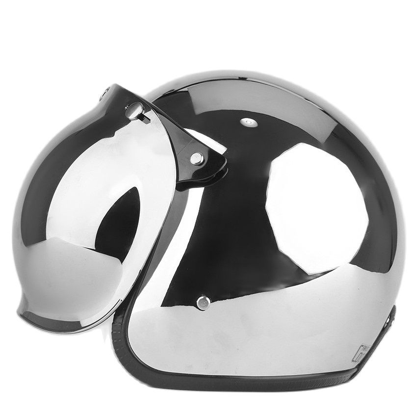 Vintage Open Face Retro Helmet - Open Gezicht Motorhelm Vintage Kask Capacete