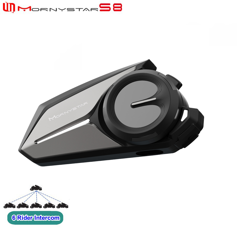 Universal Motorcycle Helmet Intercom Headset - Mornystar S8 Bluetooth Motorhelm Intercom Headset