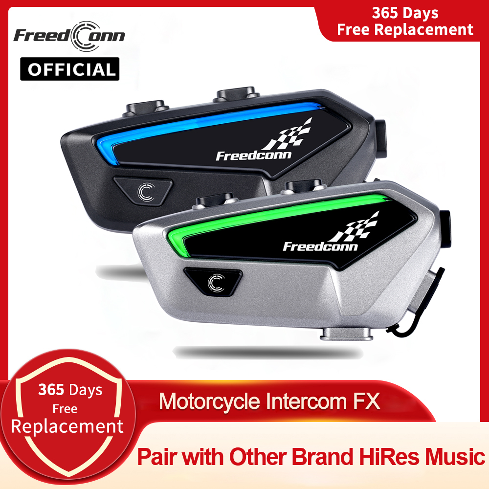Universal Motorcycle Helmet Intercom Headset - Motorintercom Bluetooth-helm Headset Freedconn FX 10-rijderspaar