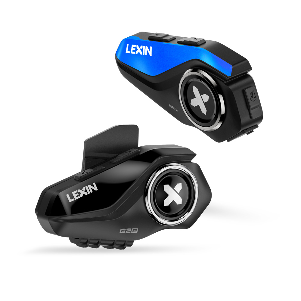Full Face Motorcycle Helmet With Bluetooth - Lexin G2P 2-delige motorhelm intercoms Bluetooth
