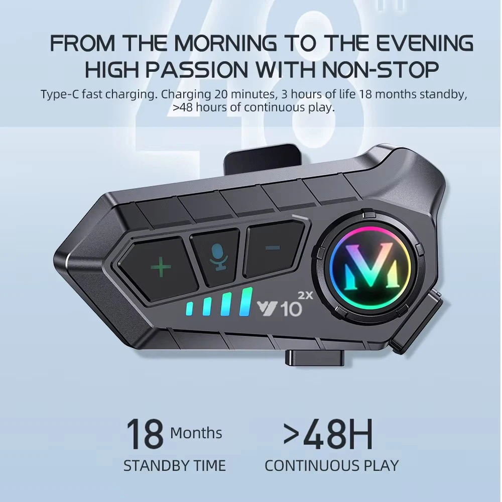 1/2x motorfiets-intercomhelm-h - Universal Motorcycle Helmet Intercom Headset recensie en prijs