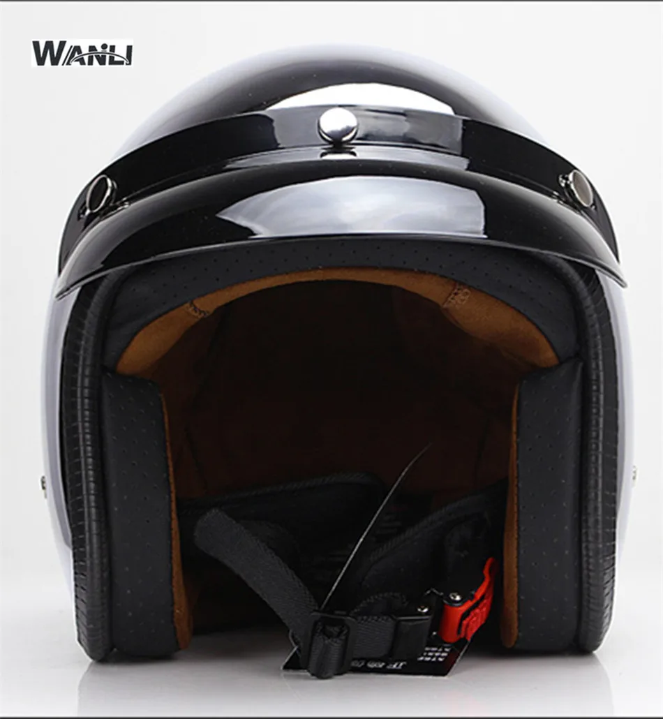 Spiegel Zilver Chroom Motorfie - Vintage Open Face Retro Helmet recensie en prijs
