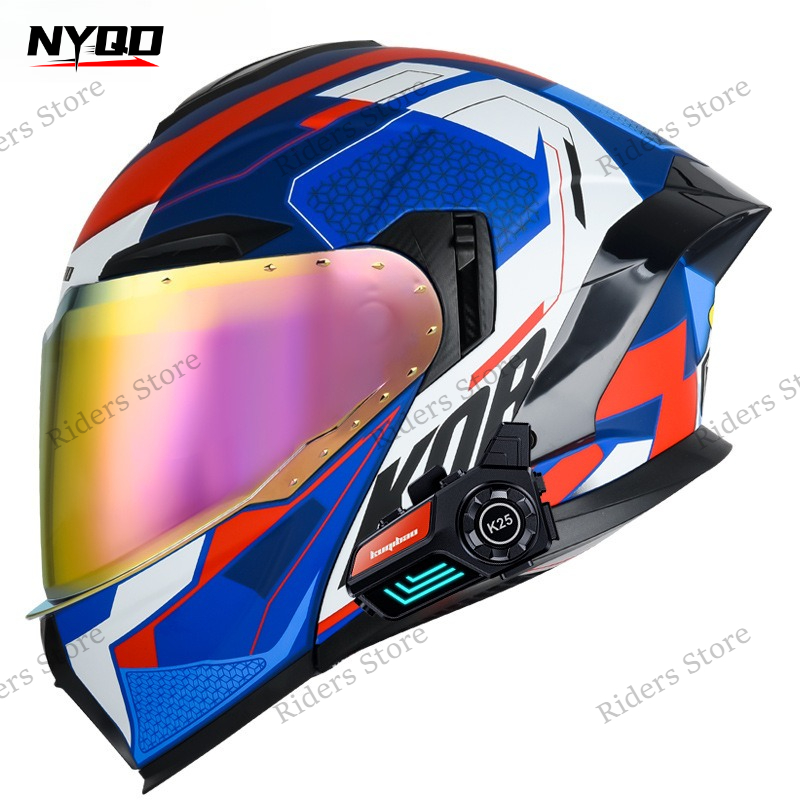 3C gecertificeerde opklapbare  - Full Face Motorcycle Helmet With Bluetooth recensie en prijs