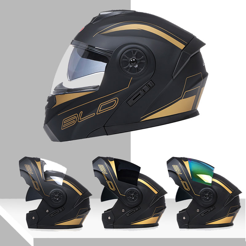 Helm met dubbele lens Modulair - Dual Visor Motorcycle Racing Helmet recensie en prijs