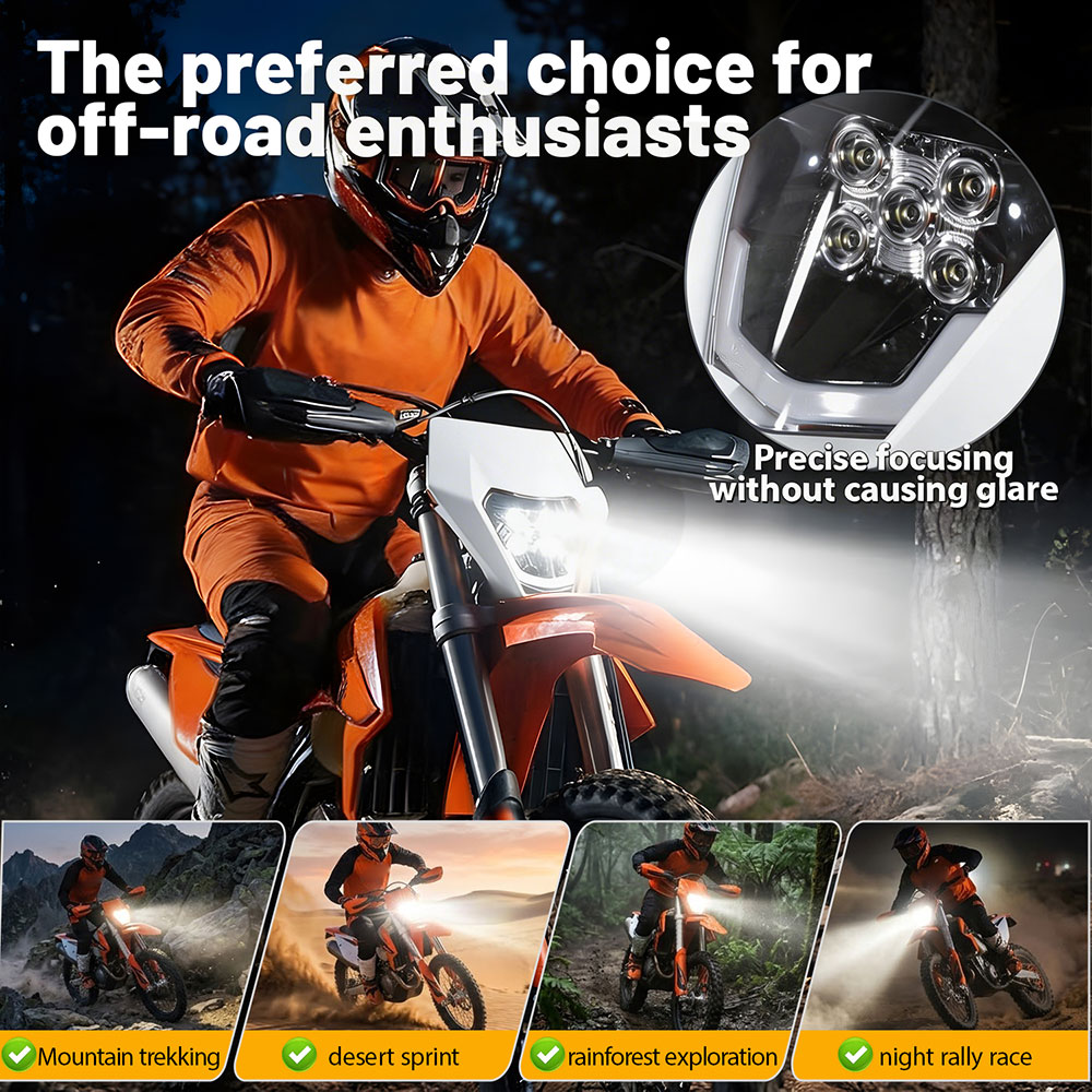 5 LED Koplamp Universeel voor  - Universal Motorcycle Led Headlight Projector recensie en prijs