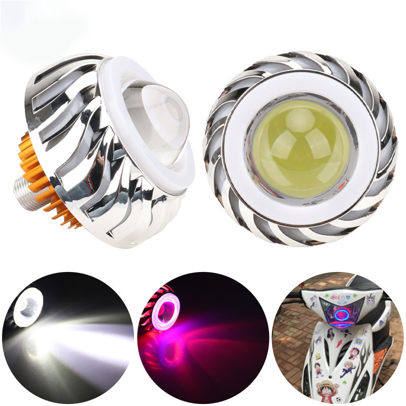 1 stuk motorfiets koplamp dubb - Universal Motorcycle Led Headlight Projector recensie en prijs