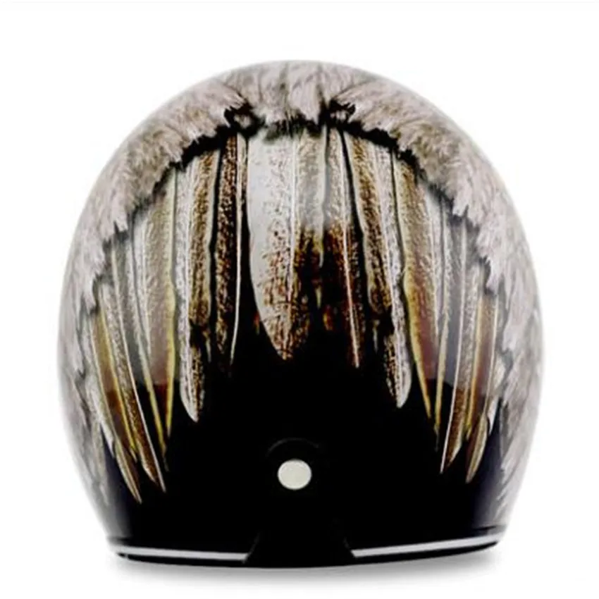 Zwarte Vintage Motorhelm Open  - Vintage Open Face Retro Helmet recensie en prijs