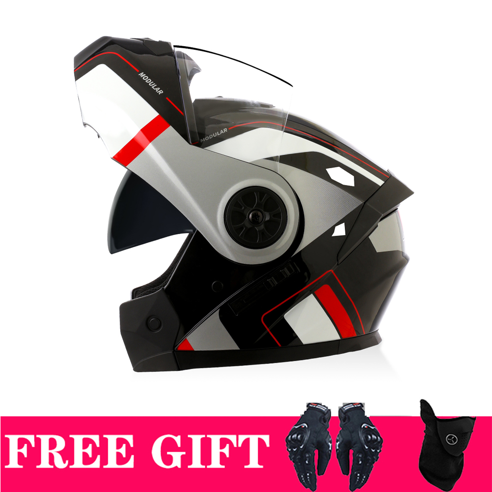 Dubbele vizieren Bluetooth-hel - Full Face Motorcycle Helmet With Bluetooth recensie en prijs
