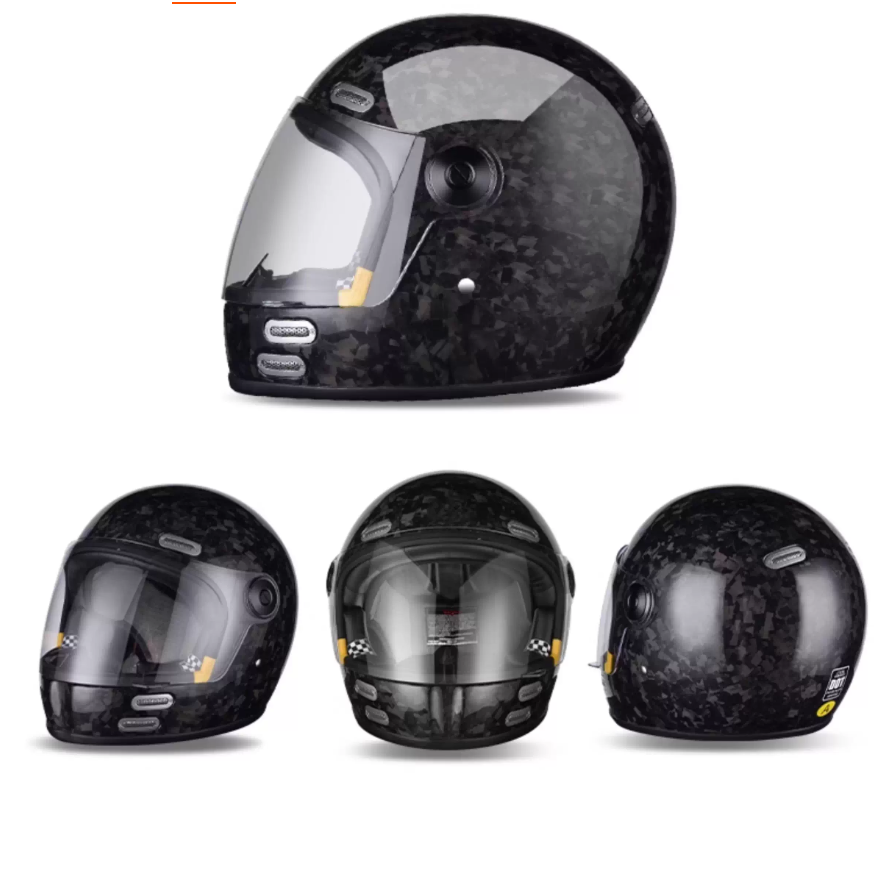 Hoge sterkte en lichtgewicht c - Carbon Fiber Lightweight Motorcycle Helmet recensie en prijs