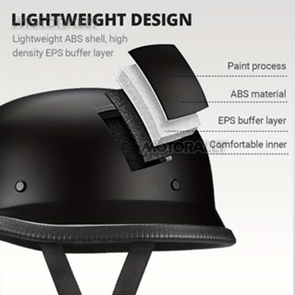 Motorhelm Vintage motorhelm Op - Vintage Open Face Retro Helmet recensie en prijs