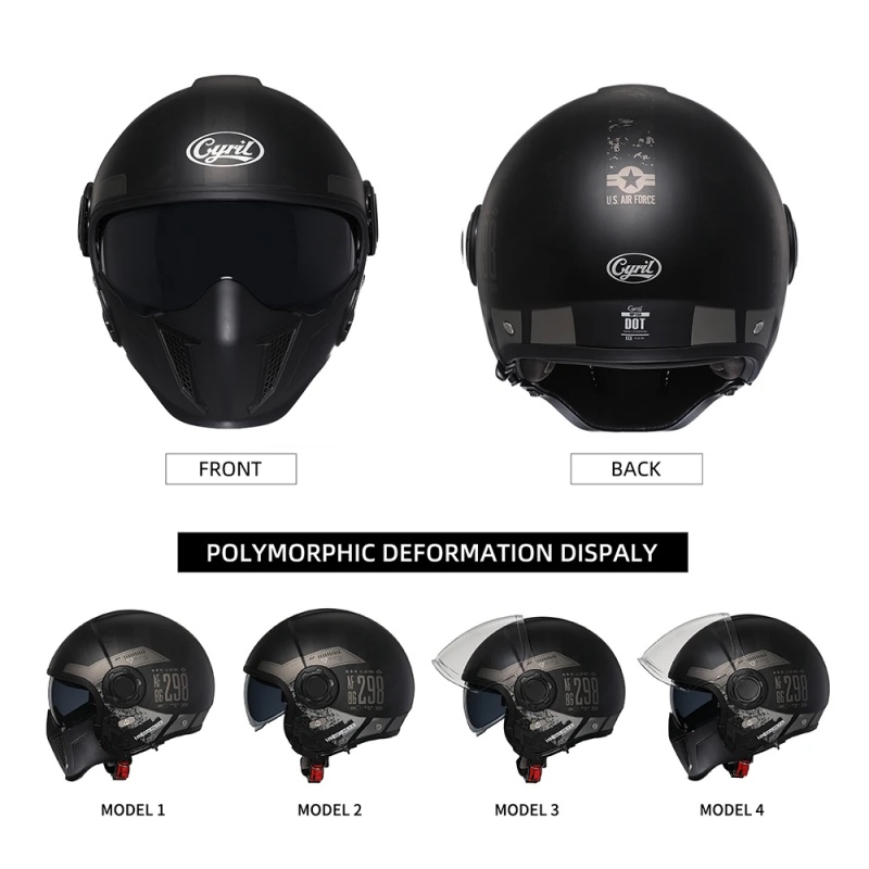OP12A Modulaire Motorhelm, Dub - Quick Release Buckle Motorcycle Helmet recensie en prijs
