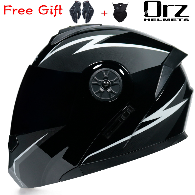 ORZ-161 Nieuwste DOT-goedgekeu - Dual Visor Motorcycle Racing Helmet recensie en prijs