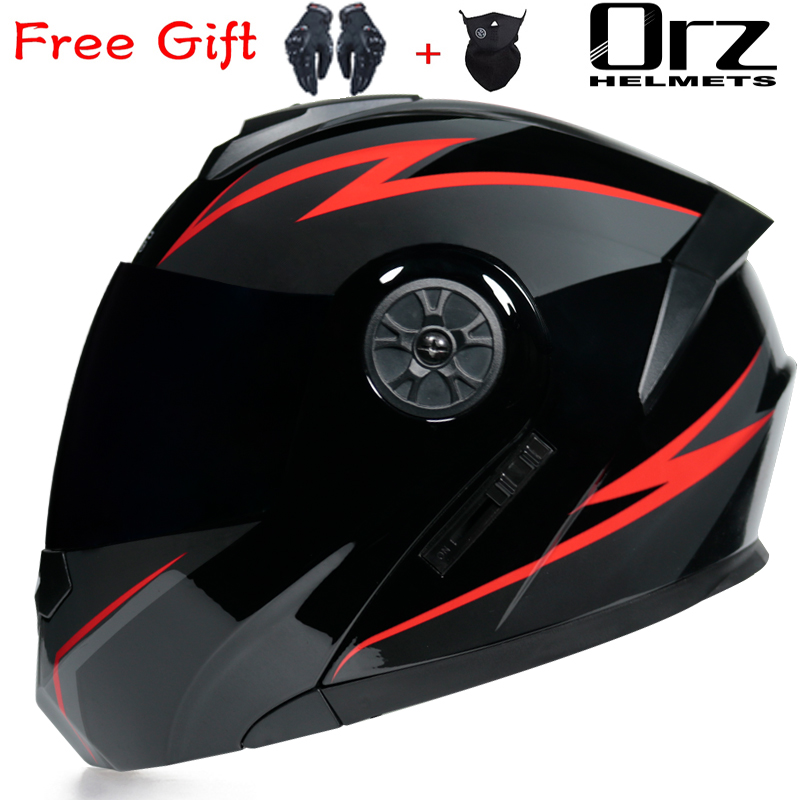 ORZ-161 Nieuwste DOT-goedgekeu - Dual Visor Motorcycle Racing Helmet recensie en prijs