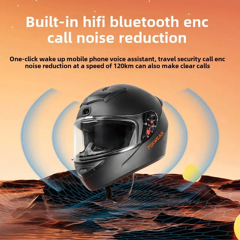 AI Intelligence Motorhelm met  - Full Face Motorcycle Helmet With Bluetooth recensie en prijs