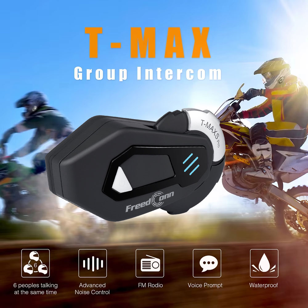 FreedConn T MAX S PRO Motorfie - Universal Motorcycle Helmet Intercom Headset recensie en prijs