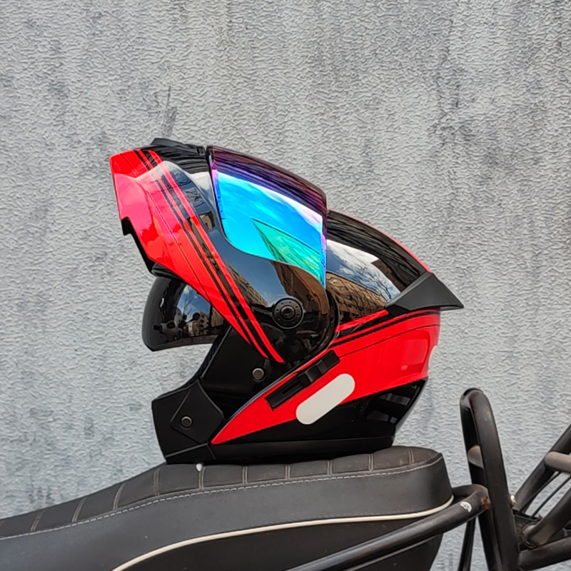 ORZ Nieuwste DOT-goedgekeurde  - Dual Visor Motorcycle Racing Helmet recensie en prijs