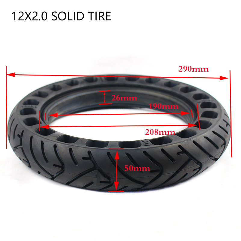 12 Inch Massieve Band 12x2.0 1 - Scooter Parts recensie en prijs