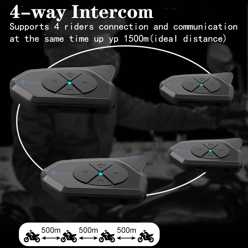 Gocom4 Motorfiets Bluetooth In - Universal Motorcycle Helmet Intercom Headset recensie en prijs
